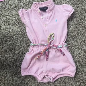 Ralph Lauren Baby Girl Pink Romper